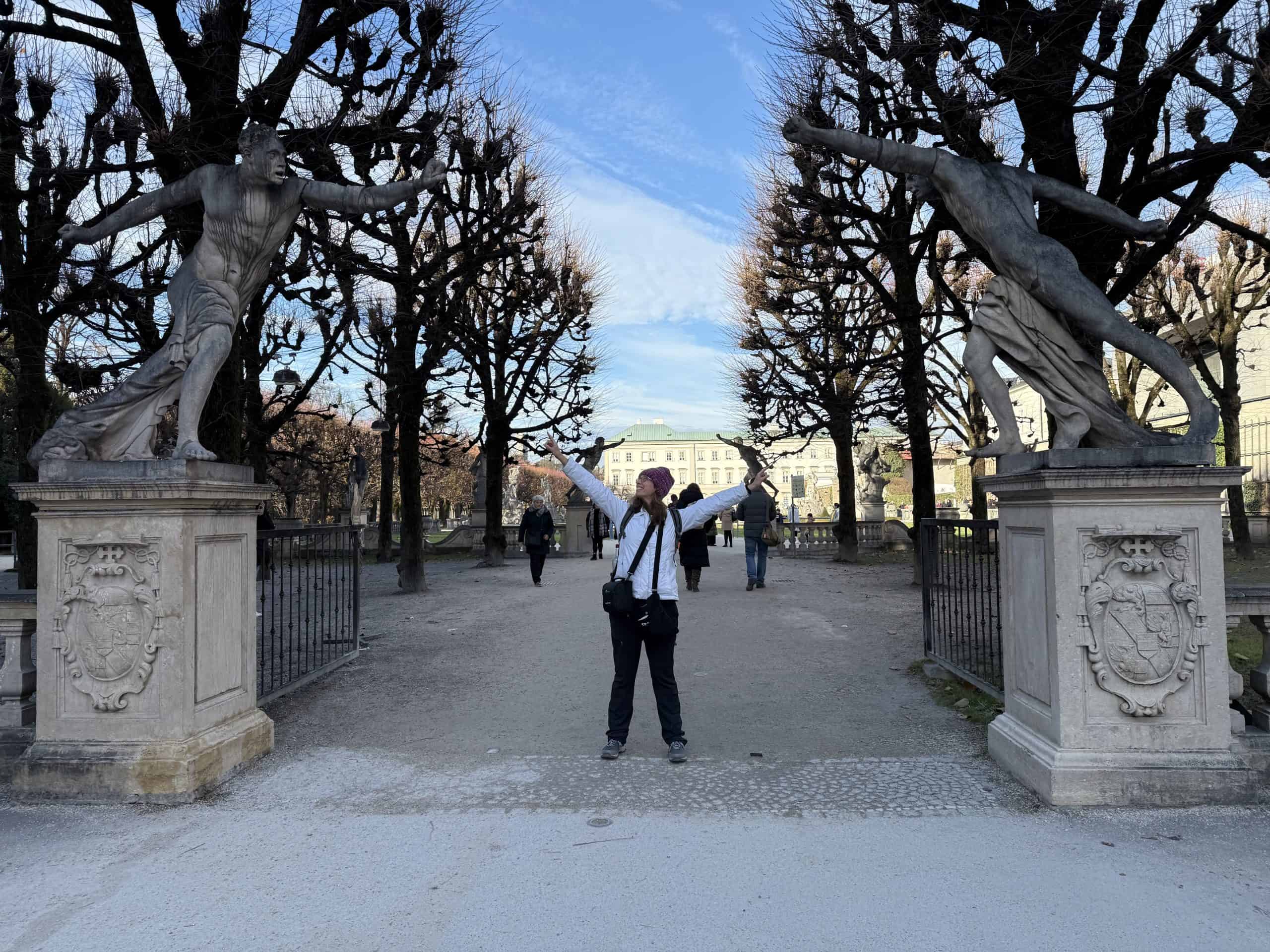 Mirabell Gardens entrance, Sound of Music tour Salzburg, Austria 