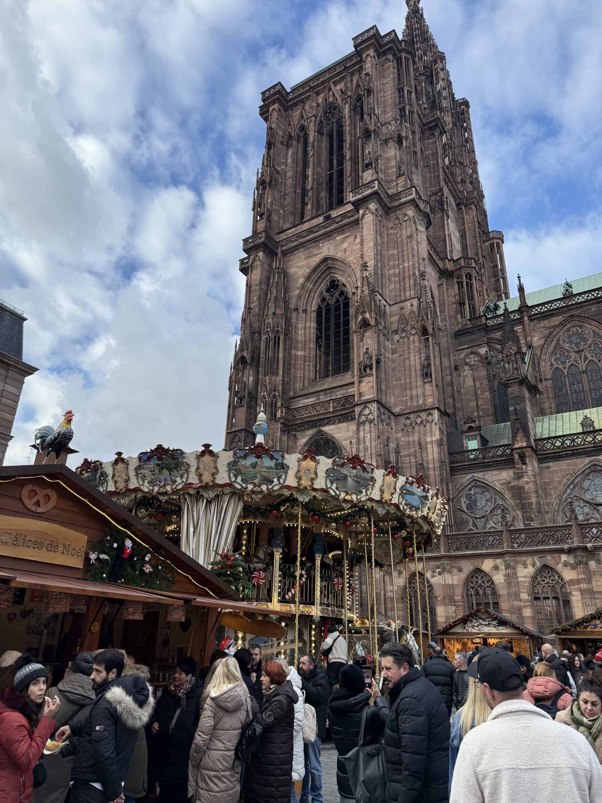 Strasbourg France Christmas Market & Cathedral