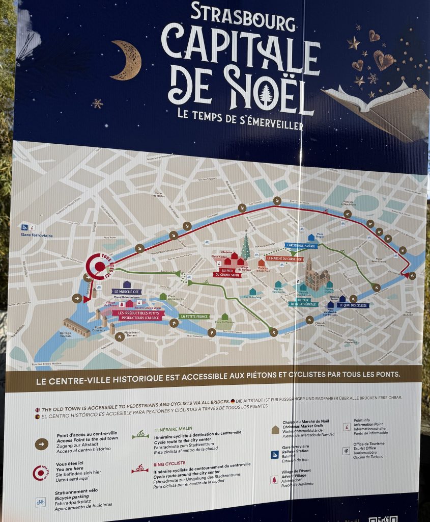 Stasbourg France Christmas Market Map