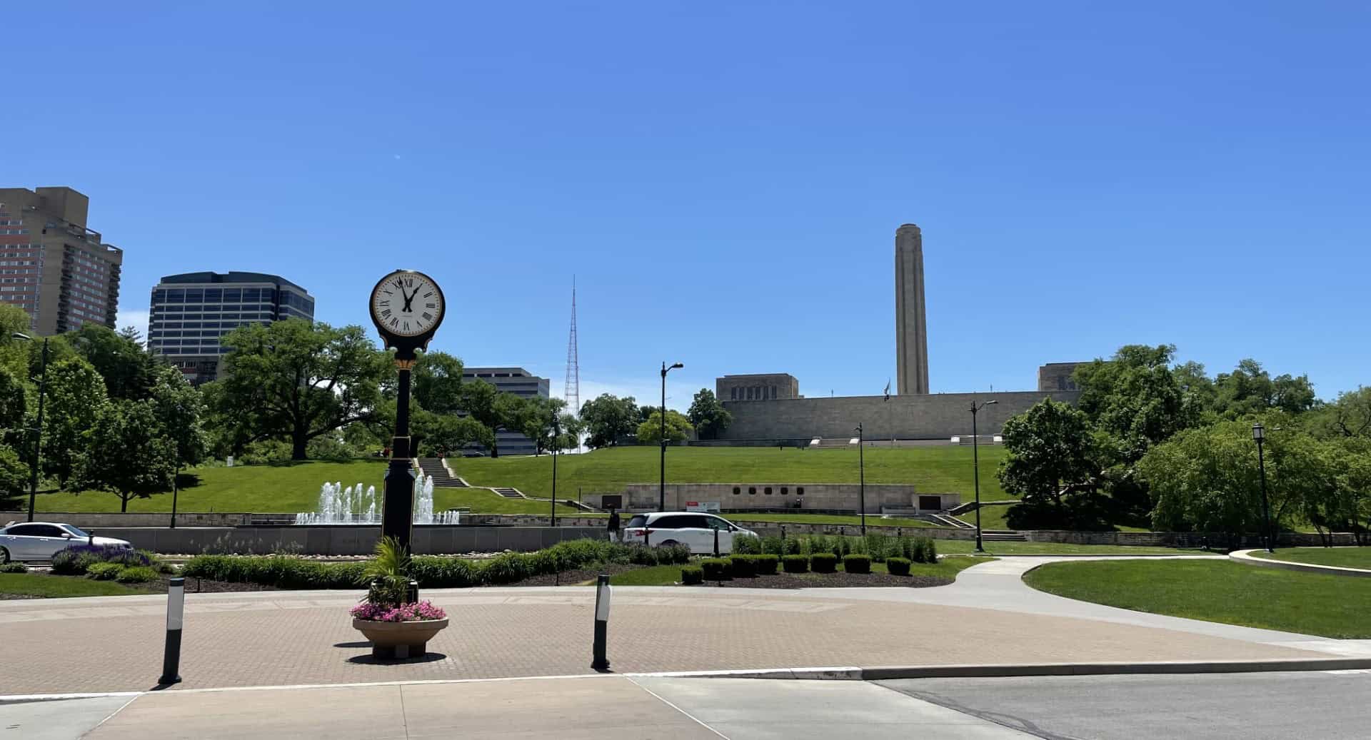 Libery Memorial and Union Station Clock and Fountain