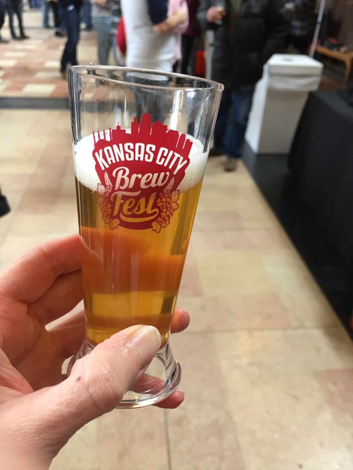 Glass of craft beer at Kansas City Brew Fest