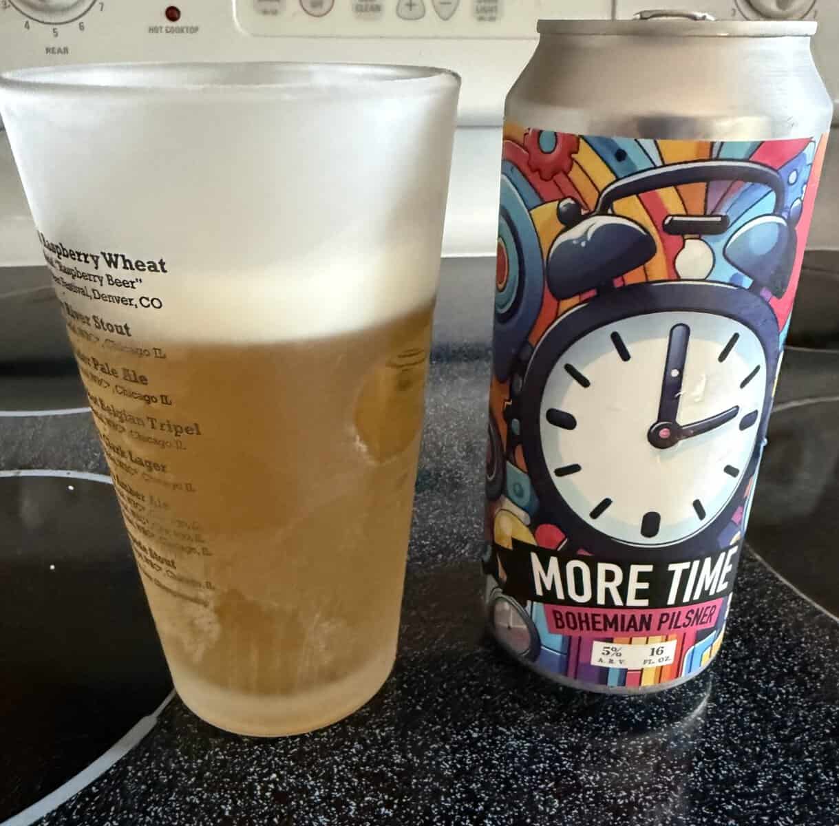 Servaes Brewing Company More Time Bohemian Pilsner beer and can