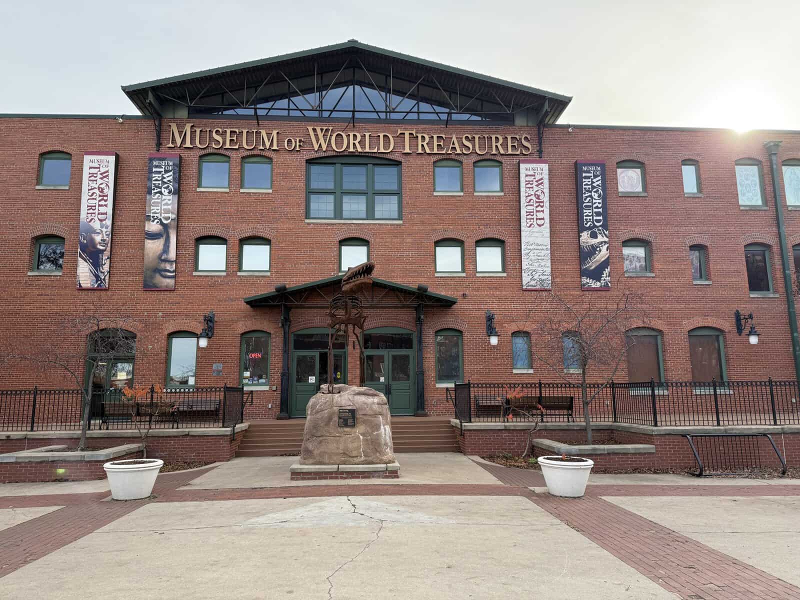 Exterior of the Museum of World Treasures in Old Town Wichita, Kansas